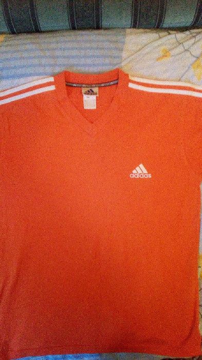 Zamienie koszulke ADIDAS roz. L pomaranczowa jak nowa