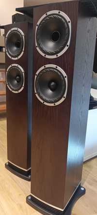 Colunas Fine Audio F501 Dark Oak - C/ caixas / como Novas