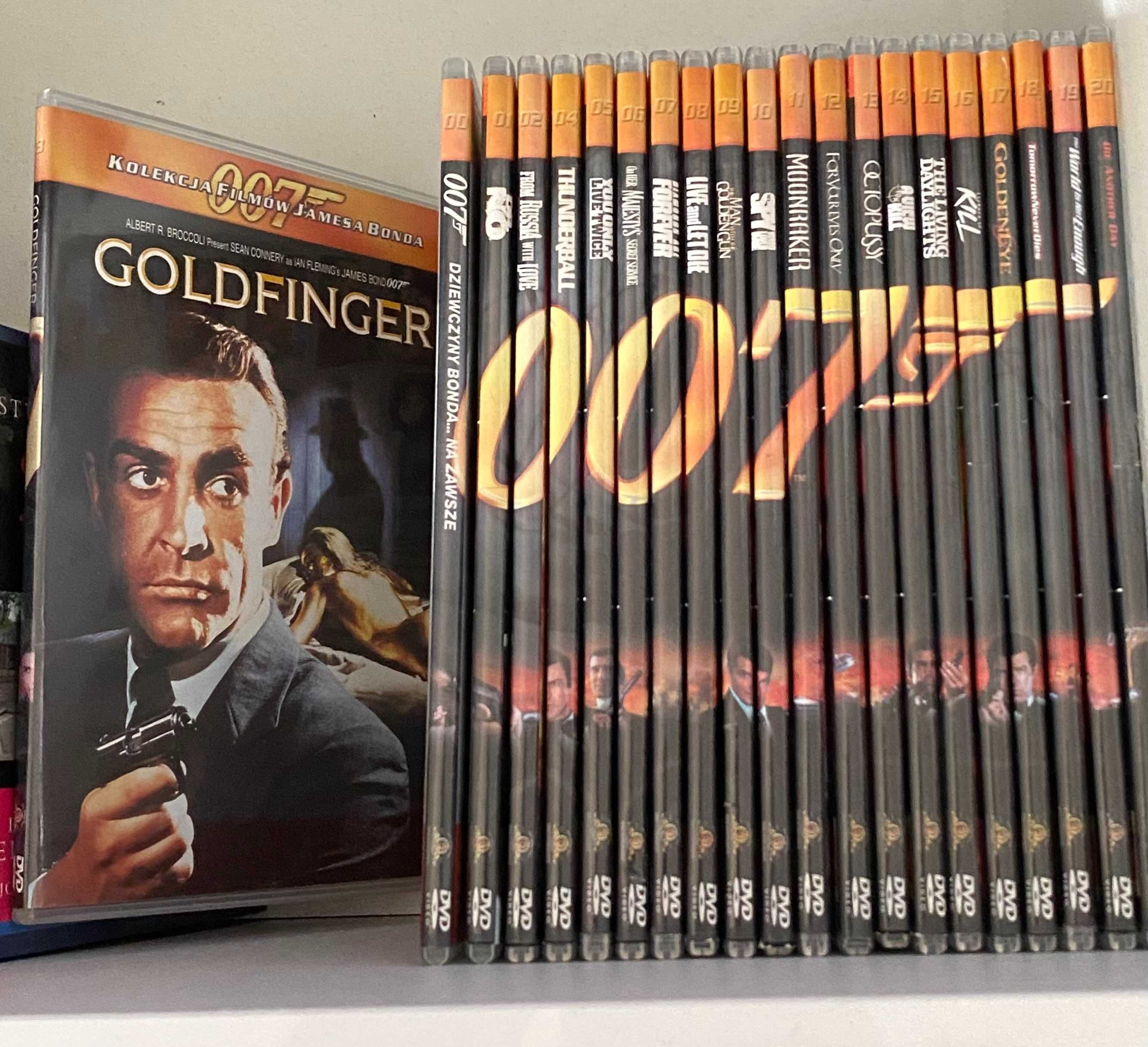 Kolekcja filmów James Bond - 20 filmów/21 pudełek.