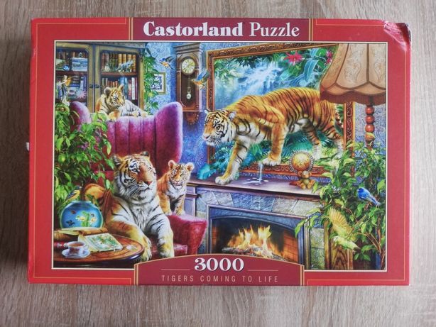 Puzzle 3000 elementów Castorland Tigers coming to life tygrysy jigsaw