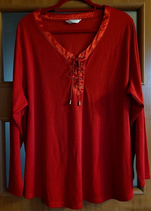 Czerwona bluzka 4XL/5XL/52