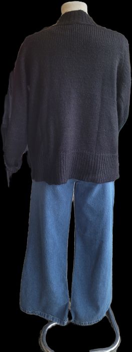 Kardigan sweter czarny s