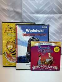 Zestaw 3 bajek dla dzieci DVD - Maja, Dinozaury, Simsala Grimm