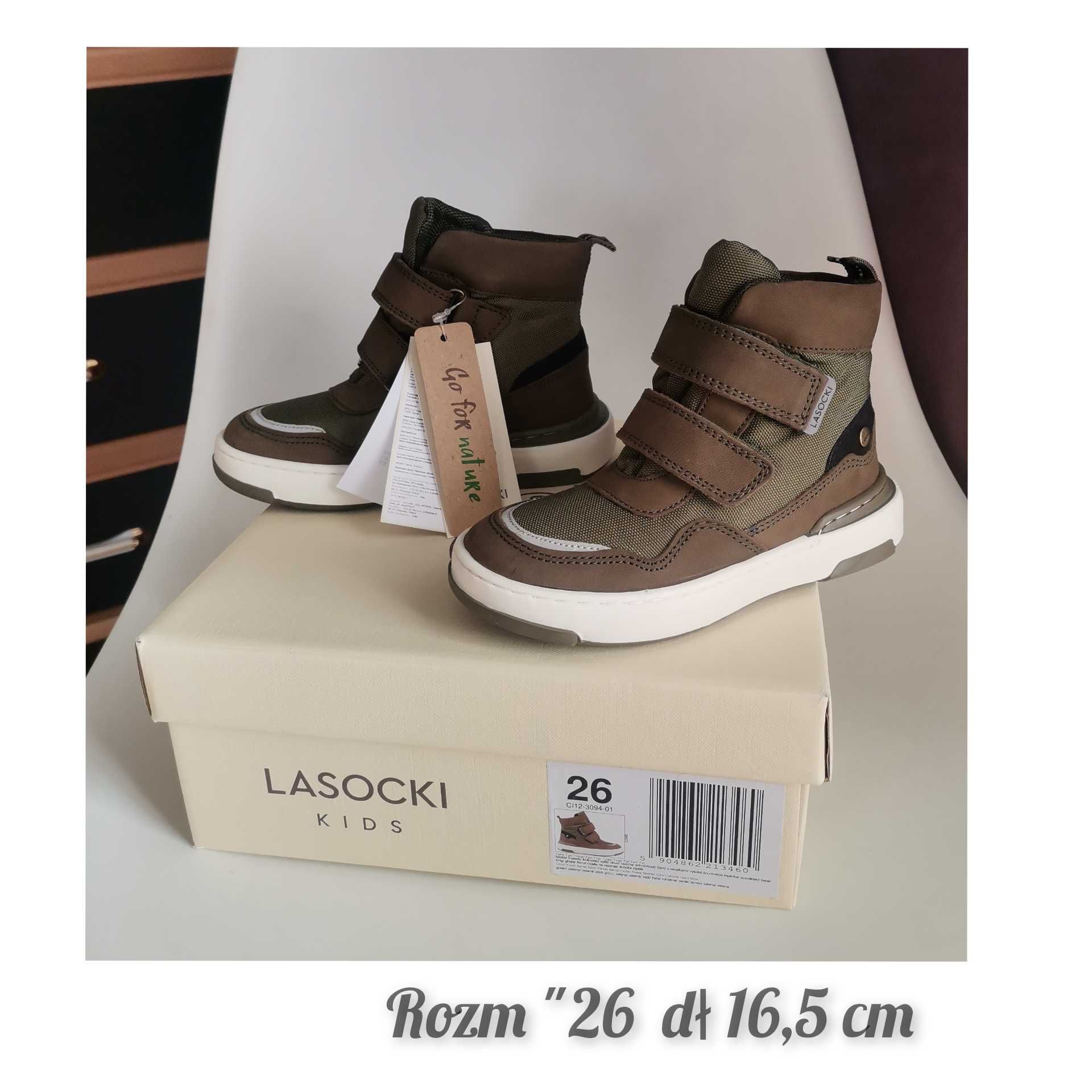 Nowe buty Lasocki 25/26 buty przejściowe dl 16,3 cm Lasocki na rzepy
