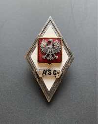 Odznaka absolwenta ASG LWP bez korony