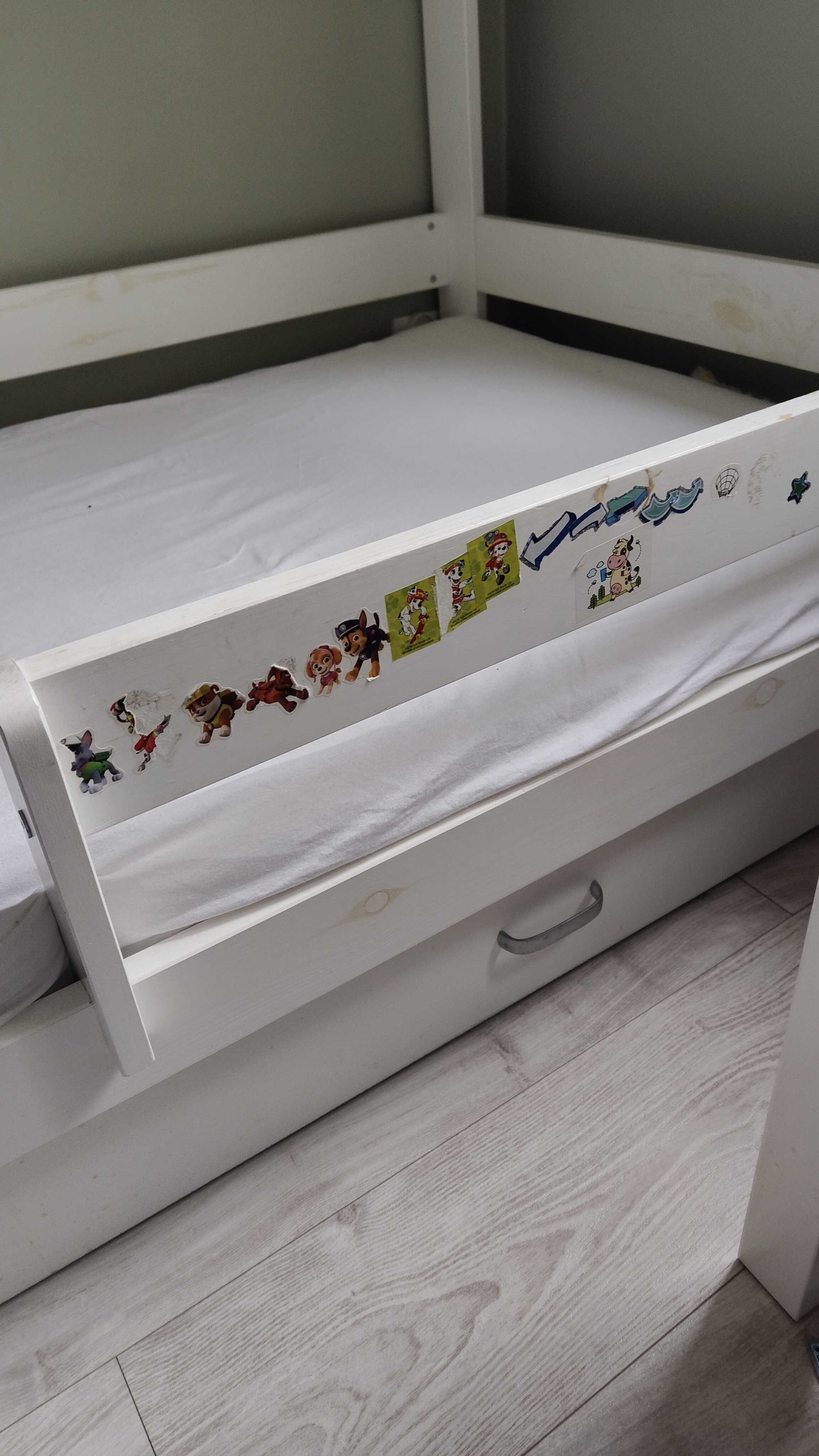 Łóżko domek sosna biały
