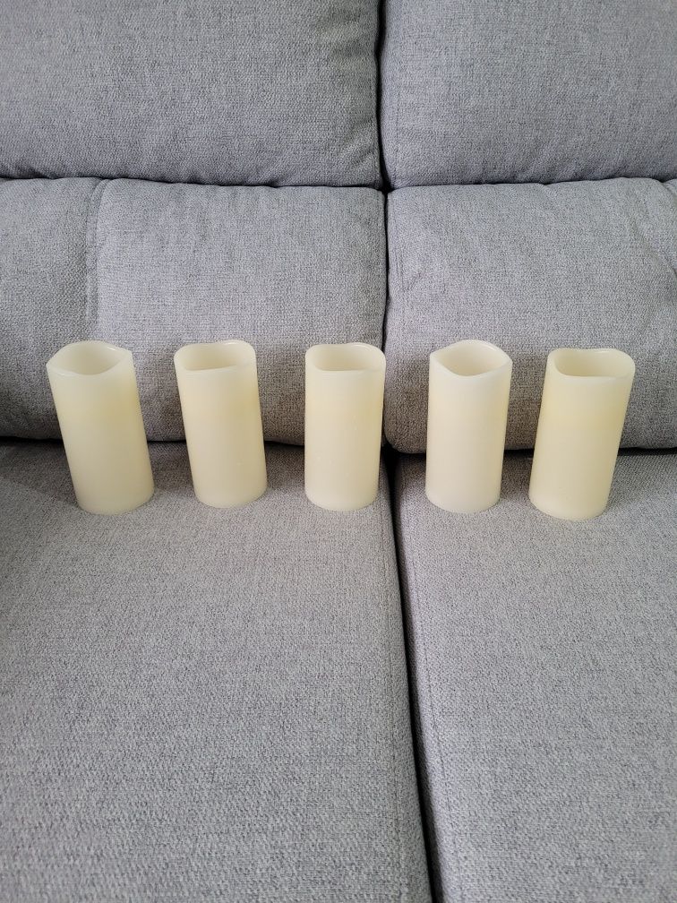 5 velas (a pilhas)