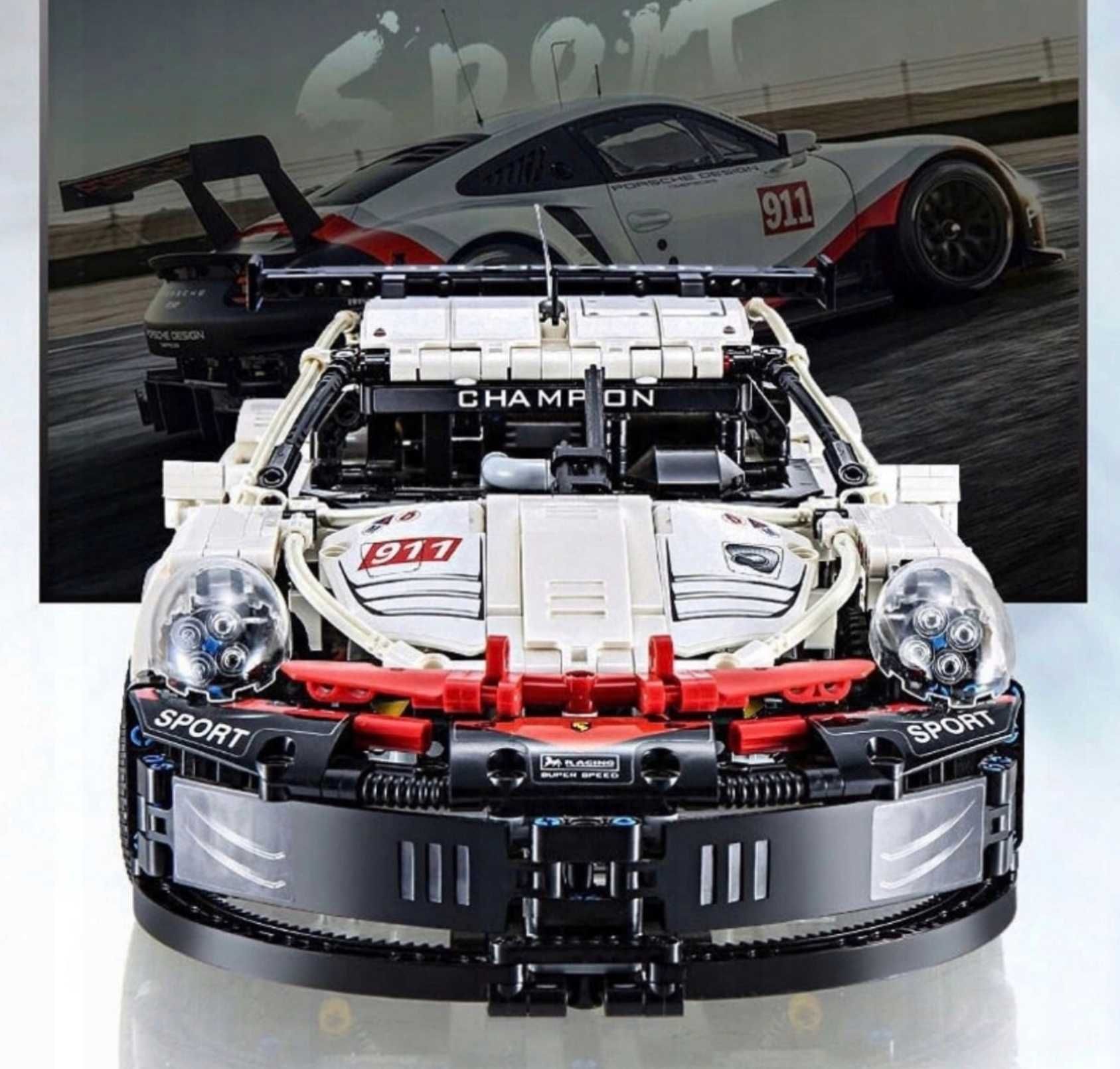 Zestaw klocków jak Technic Porsche 911 RSR – klocki samochód 1630 el.