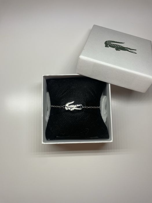 Жіночий браслет Lacoste, подарунок дівчині (срібний)