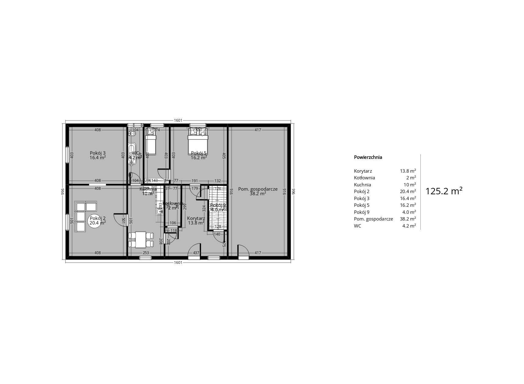 Sprzedam dom jednorodzinny 125 m2 wraz z budynkiem gospodarczym 180 m2
