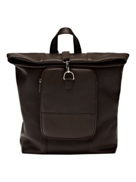 Новый рюкзак кожаный коричневый Massimo Dutti