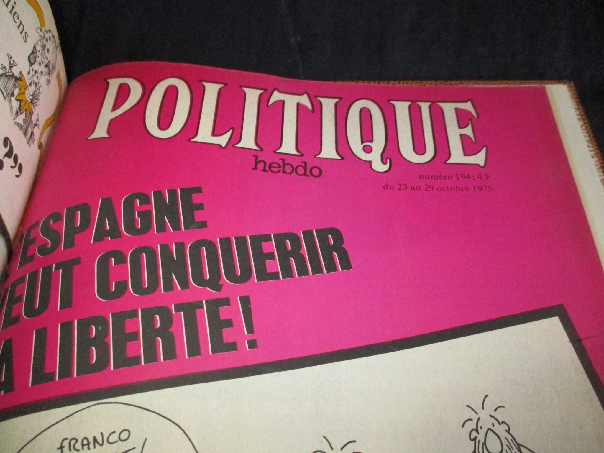 Livros Politique Hebdo Compilação Verão de 1975