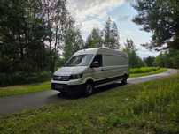Volkswagen CRAFTER* KLIMA + GRZANIE PAKI* L3H2* 177KM* NAVI* TEMPOMAT* PARKTRONIKI PRZÓD I TYŁ*  L3H2, 177KM