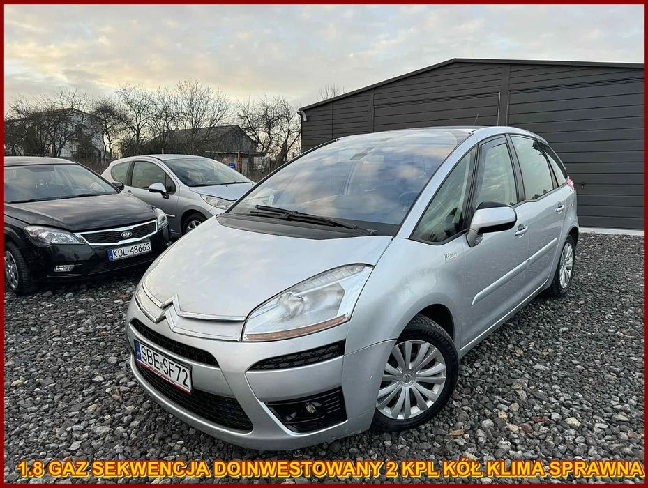 Citroën C4 Picasso 2008 r 1.8 GAZ SEKWENCJA Klima Elektryka Doinwestowany Bez Wkładu