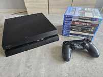 PlayStation 4 500GB komplet z 9 grami.