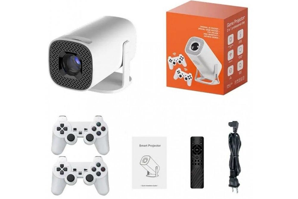 Ігровий смарт проектор S40 MAX з 2 джойстиками Android 11