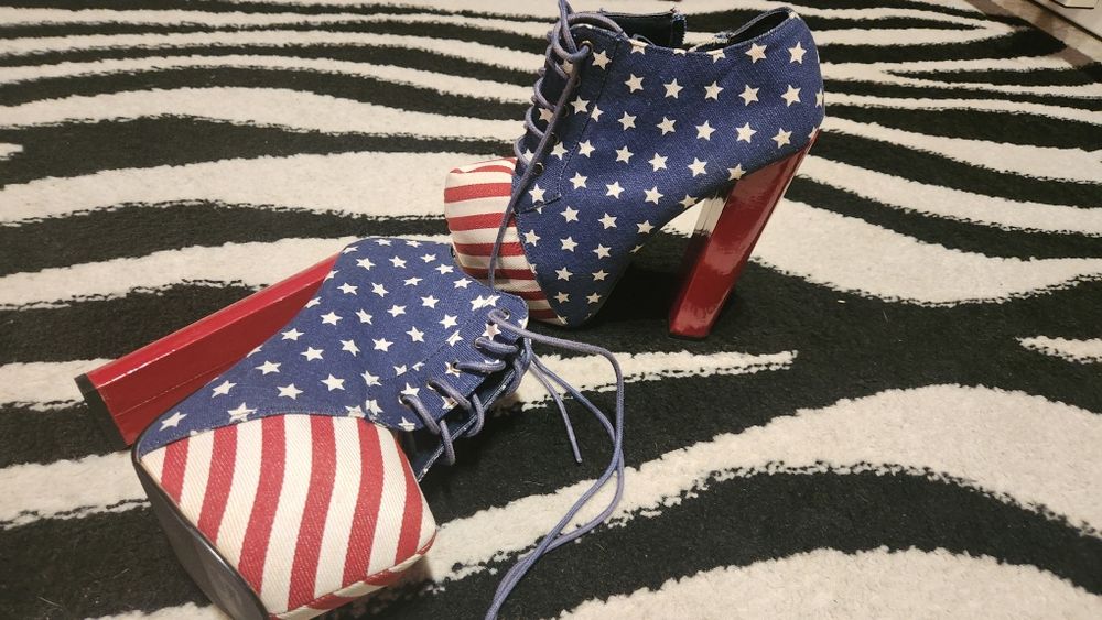 Buty na koturnie damskie 37 jeansowe