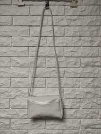 Handmade шкіряна сумочка біла рожева чорна кросбоді жіноча маленька
