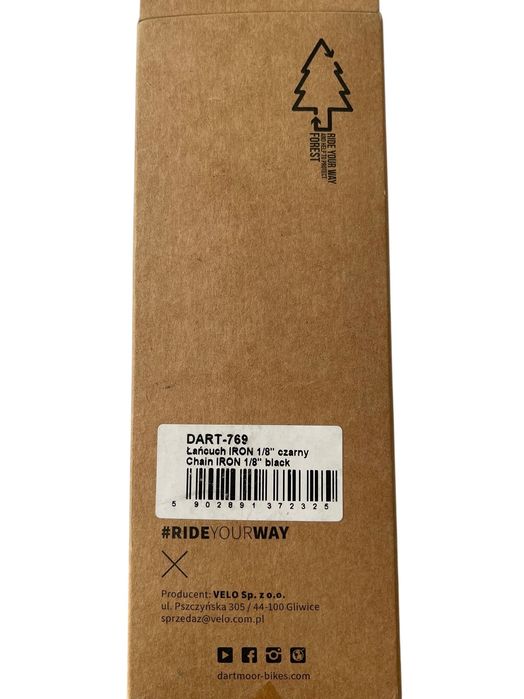 Łańcuch Dartmoor IRON 1/8'' czarny black DART-769 102L 1s FV / 017-025