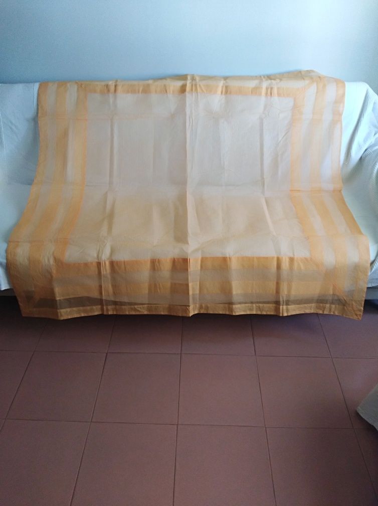 Toalha de mesa, algodão indiano, 1,40m x 1,40m