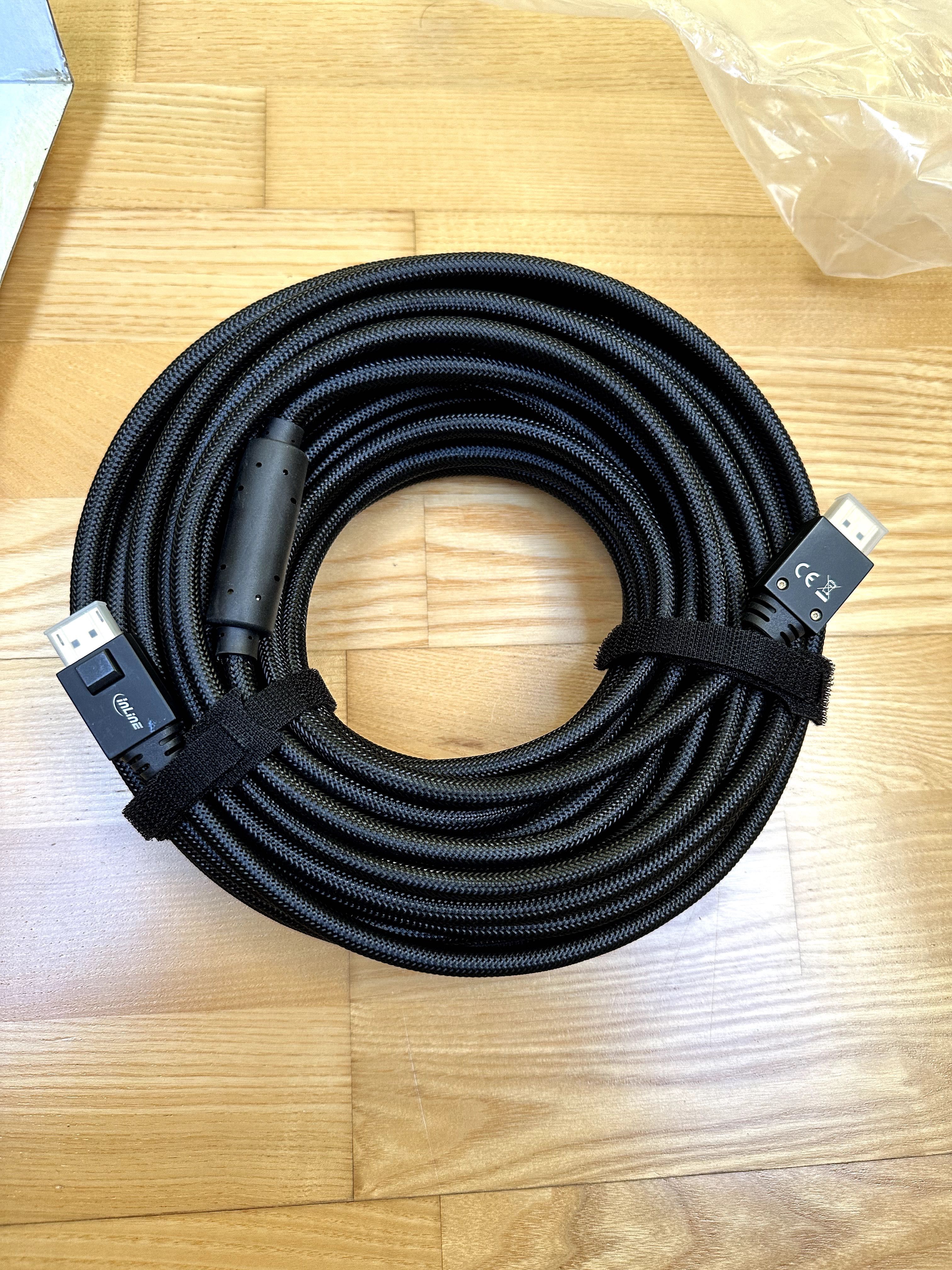 Inline Kabel DisplayPort 1.2 Aktywny 20m 4K 60Hz