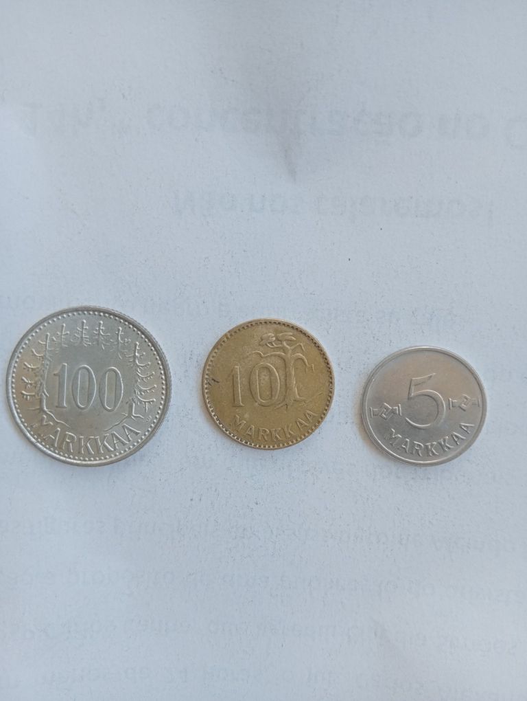3 moedas Finlândia 1953-59