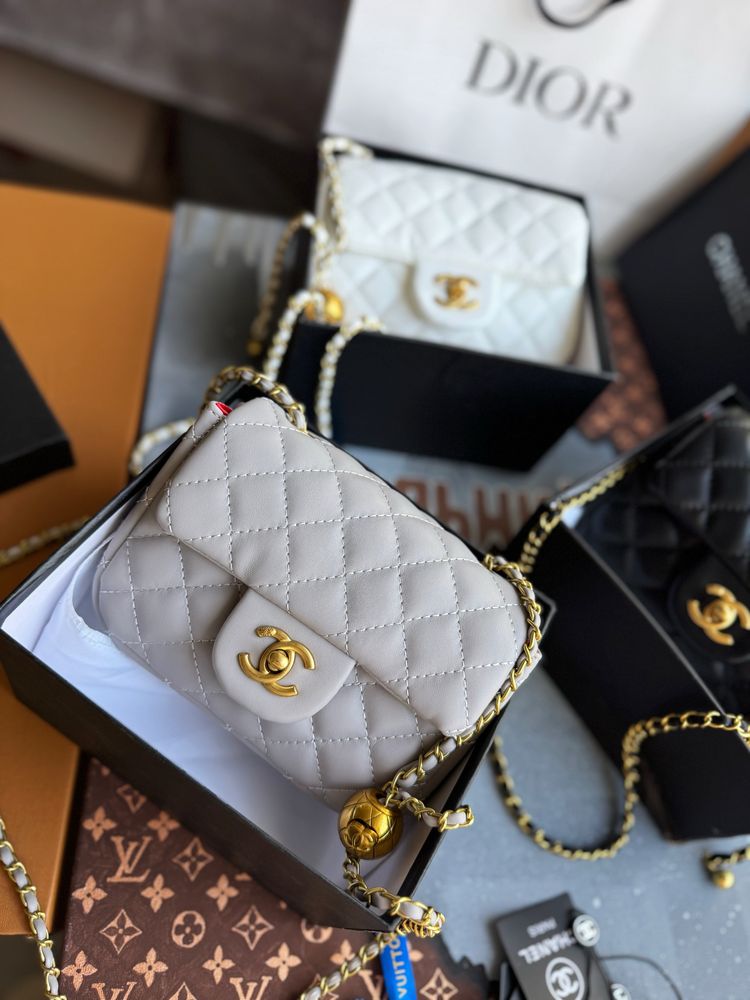 Сумка жіноча Chanel шанель чорна біла сіра шкіряна сумочка женская