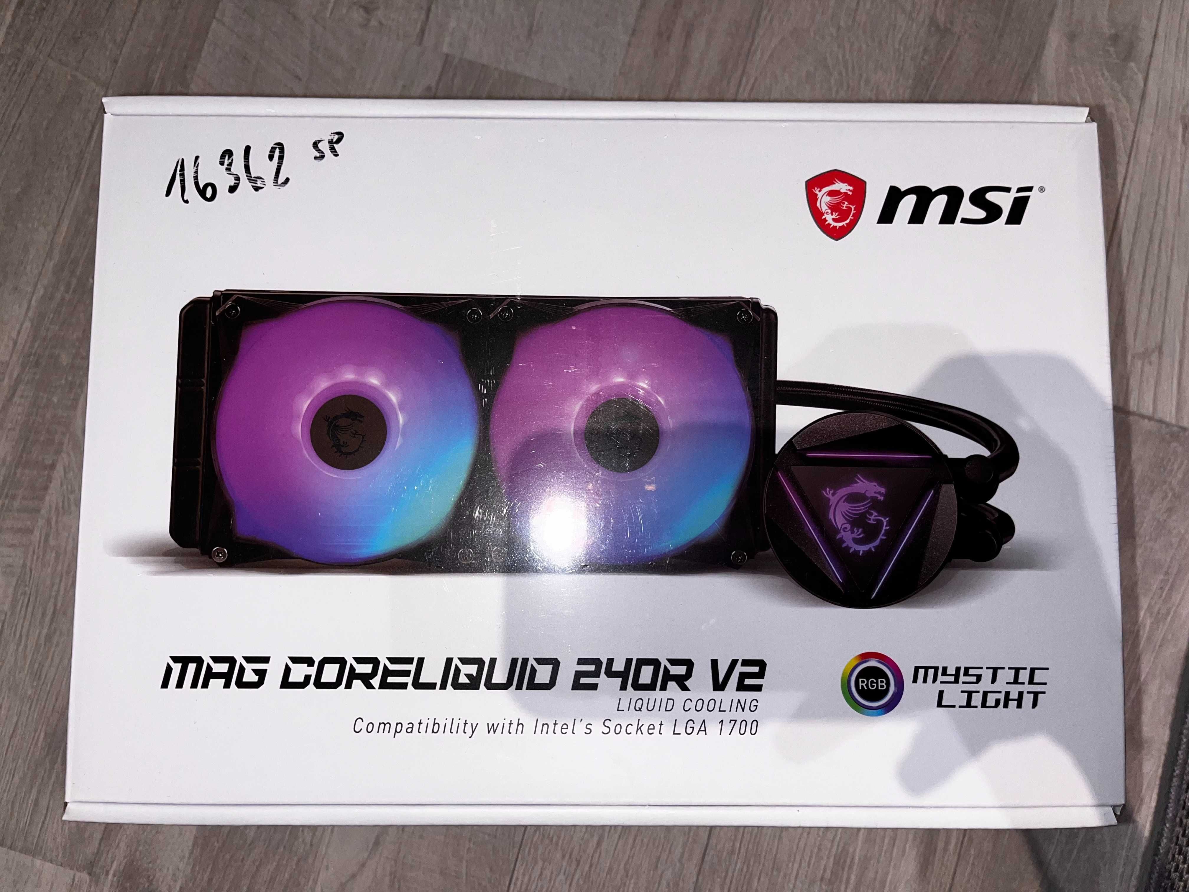 Chłodzenie wodne MSI MAG CoreLiquid 240R V2 *NOWE, ZAFOLIOWANE*