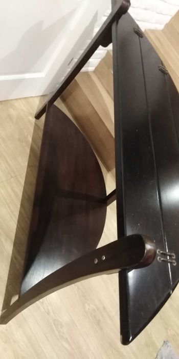 Konsola drewniana Vinotti półokrągła