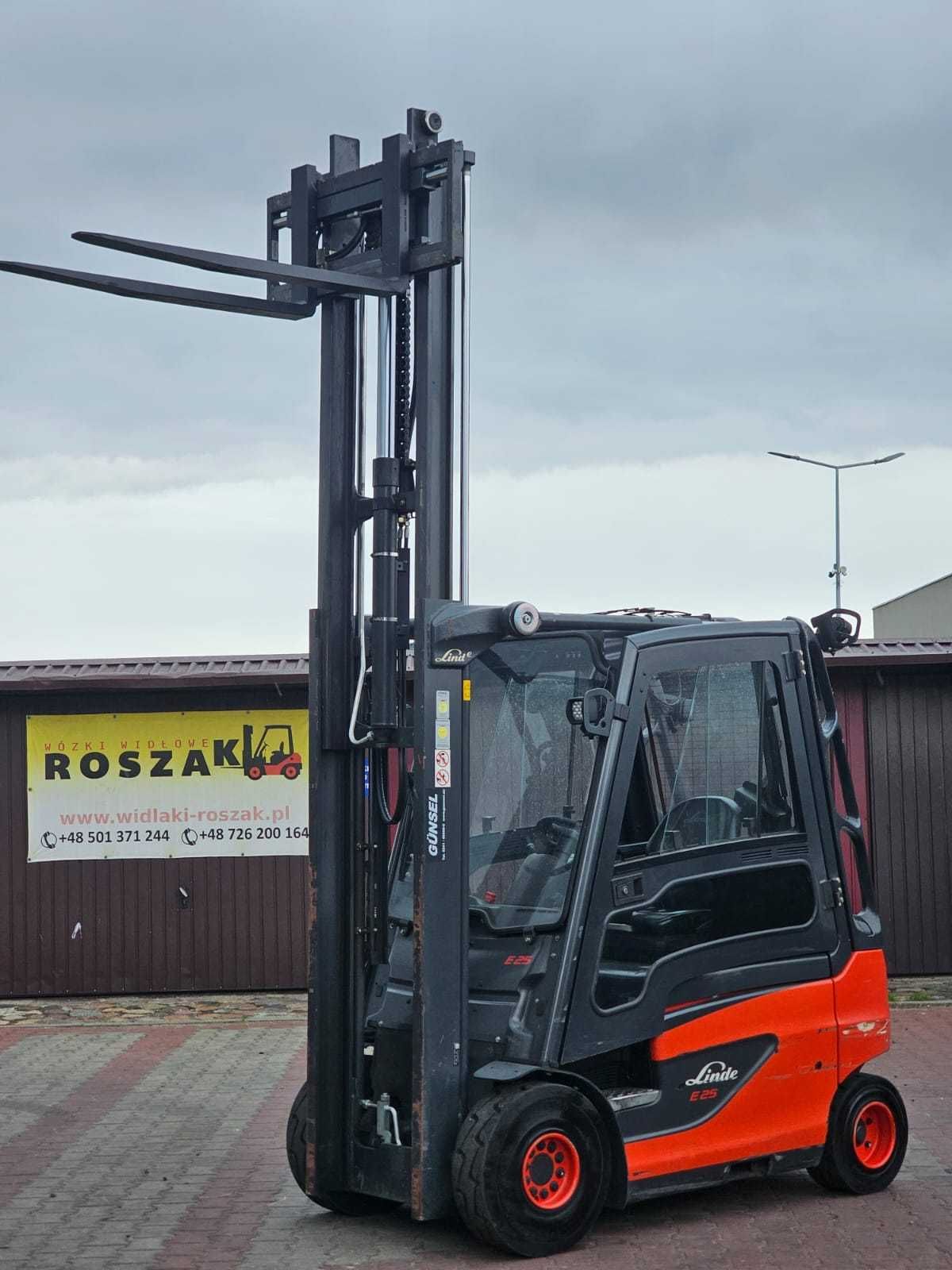 Wózek widłowy Linde E25-01 Elektryczny 2016r. tylko 1803h