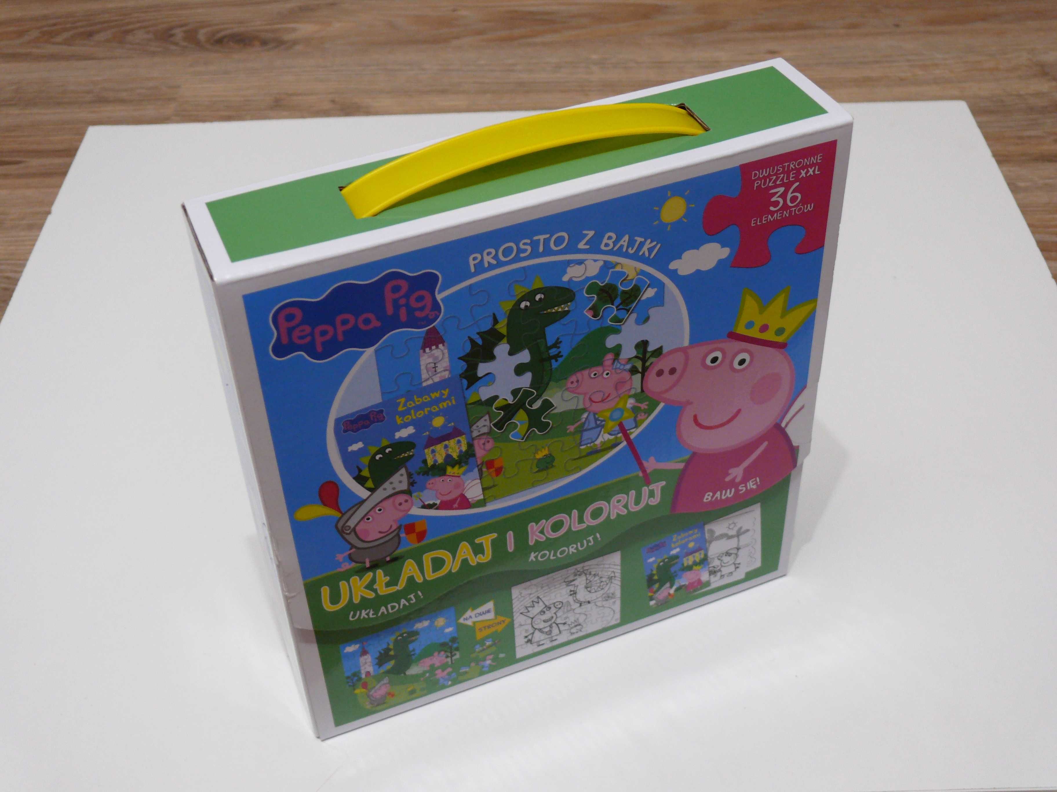 Świnka Peppa Puzzle XXL dwustronne 36 elementów