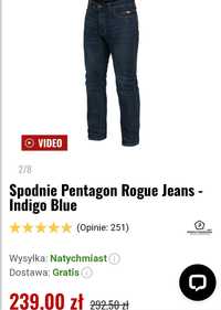 OKAZJA...spodnie taktyczne Pentagon Rogue Jeans - Indigo Blue
