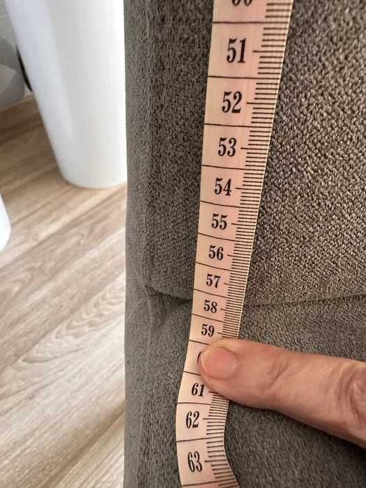 Szare tapicerowane krzesło krzesła 4 sztuki