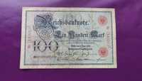 Banknot Niemcy 100 Marek 1907 - Poszukiwany / Rzadki !