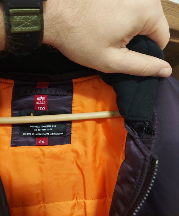 Kurtka bomberka Alpha Industries MA-1 ZH Back EMB rozmiar XXXL
