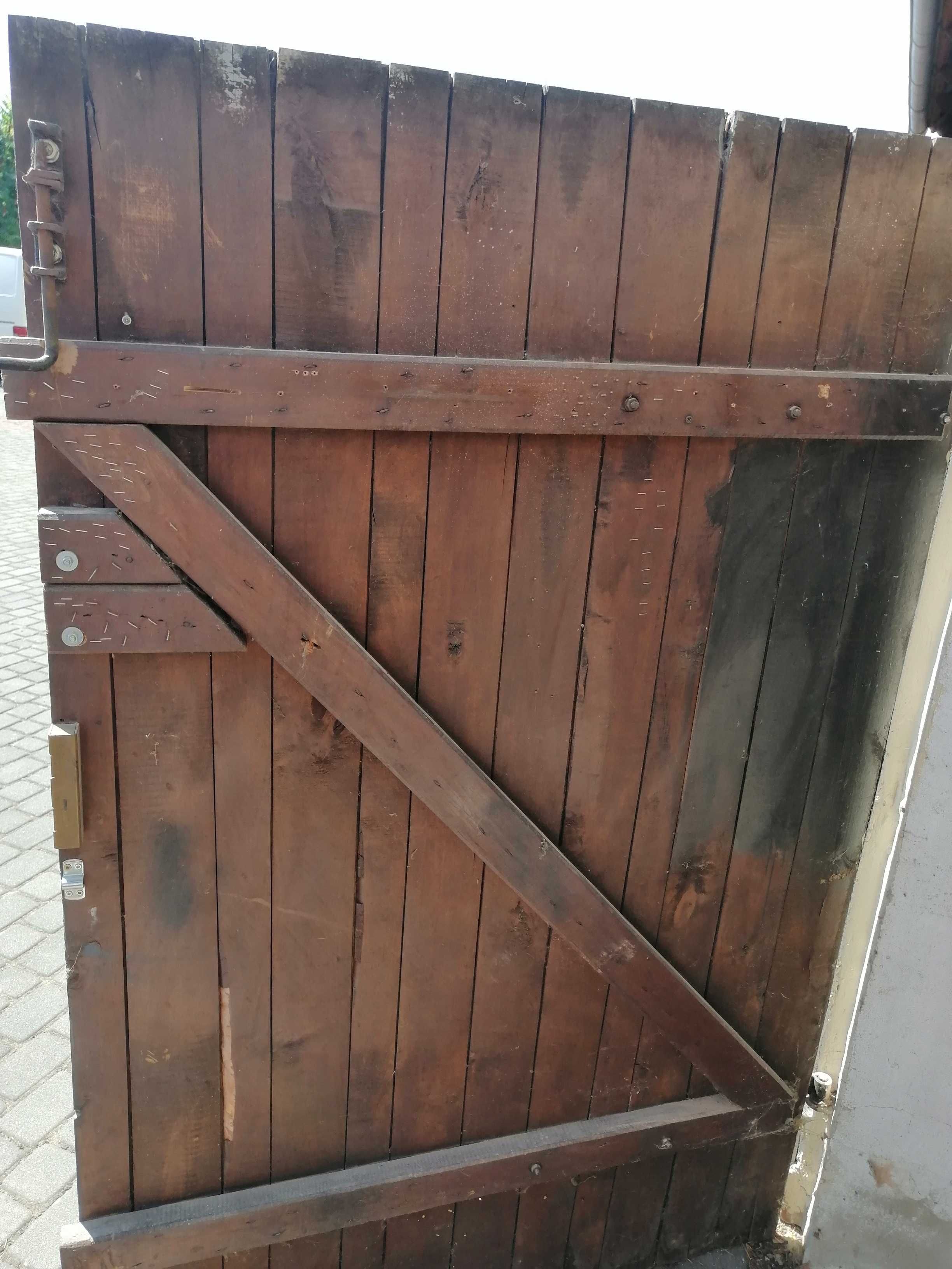 brama garażowa dwuskrzydłowa drewniana 225x177cm polecam