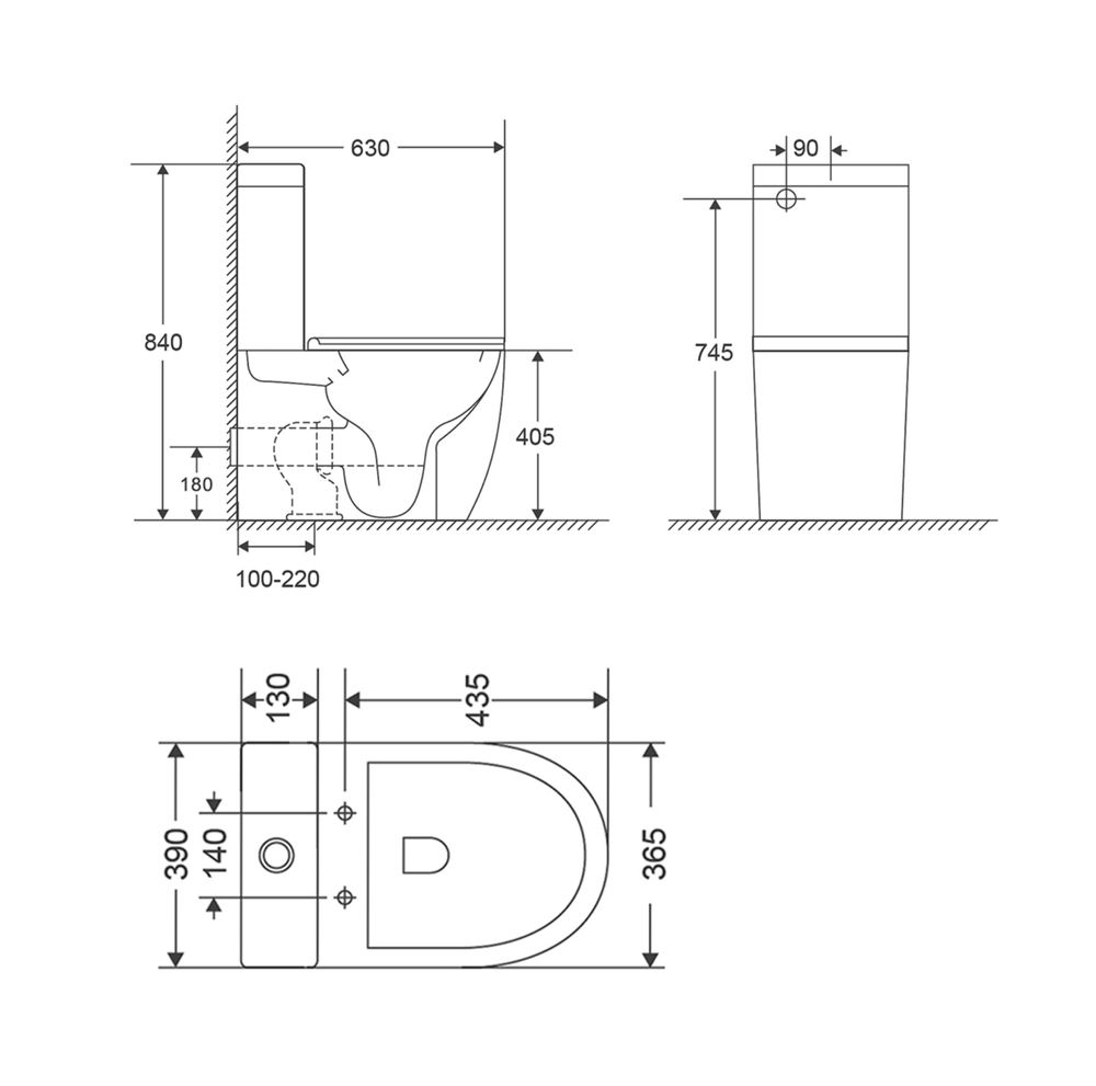 Унітаз-компакт Qtap Robin Ultra Quiet безобідковий QT13222128AUQ1W