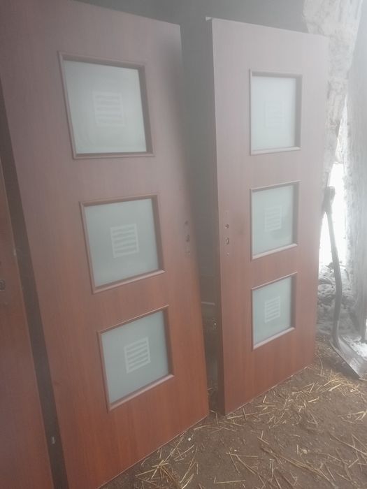 Drzwi brązowe wewnętrzne 70 cm 80 cm klamki