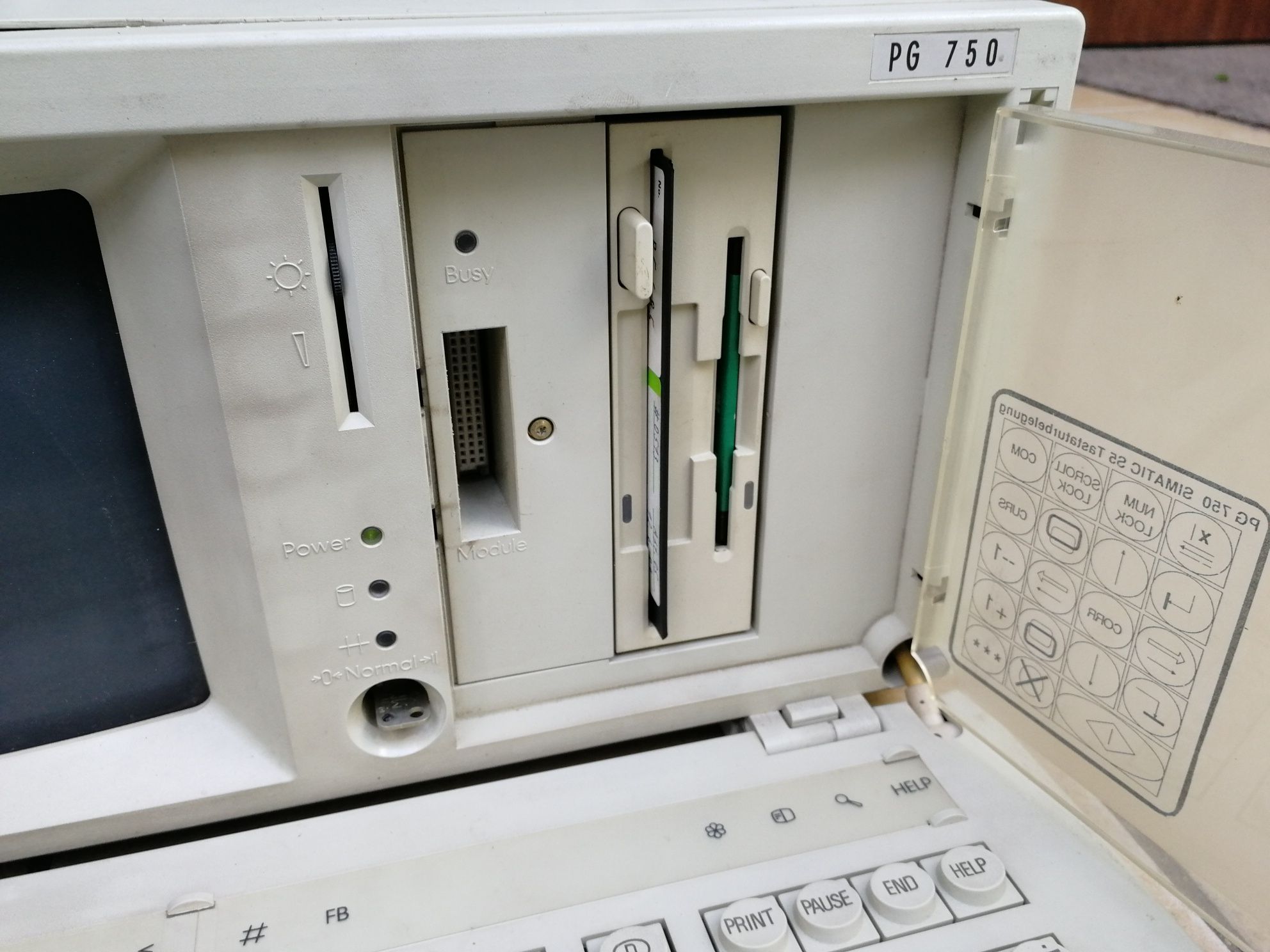 Siemens pg 750 retro laptop komputer wysyłka