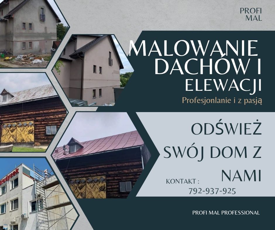 Docieplenia ,malowanie dachów i elewacji