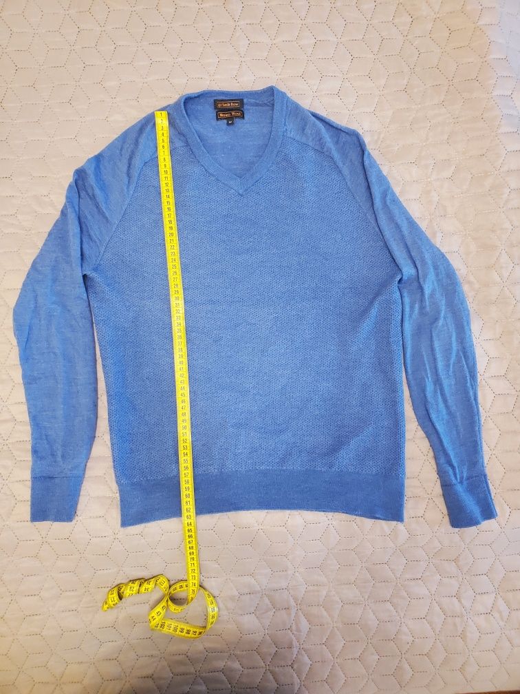 Чоловічий светр джемпер з вовни мериноса