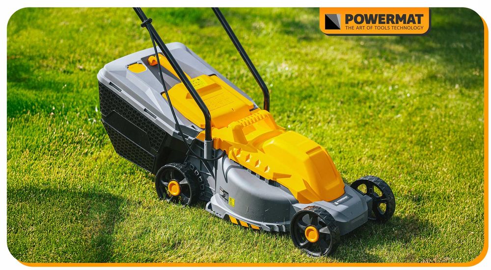 Kosiarka elektryczna do trawy 2200w nóż 32cm lekka duży kosz 30l