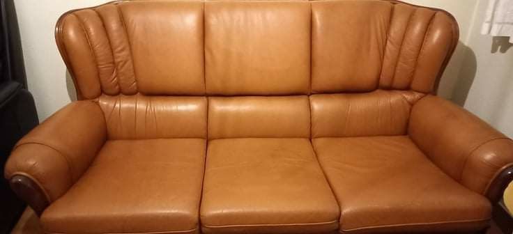 Sofas em pele castanho