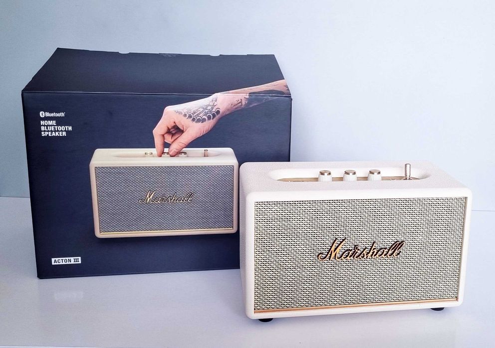Marshall głośnik Bluetooth action III Kremowy