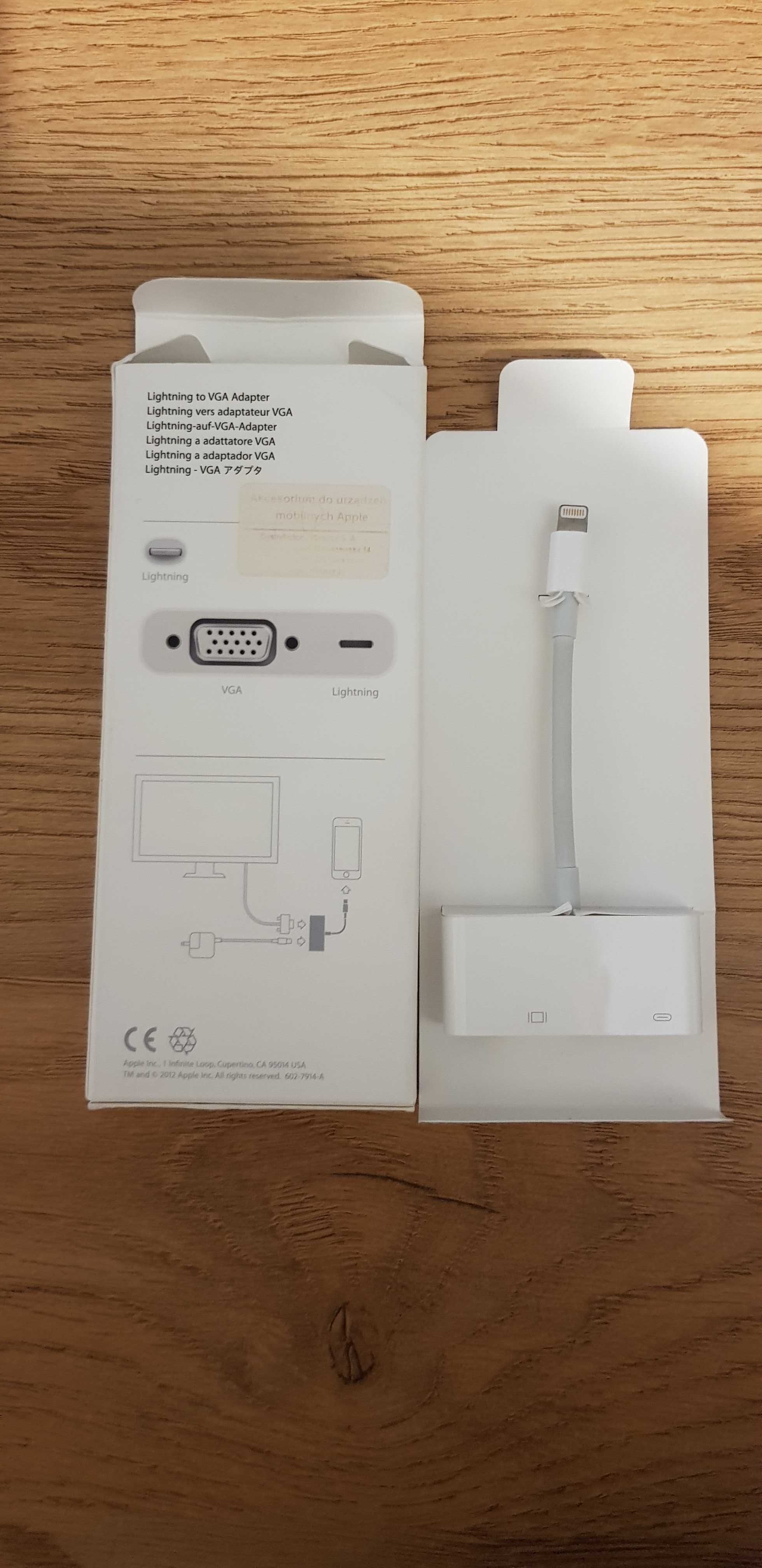 Adapter do iphone na wyjście VGA/ lighting to VGA adapter