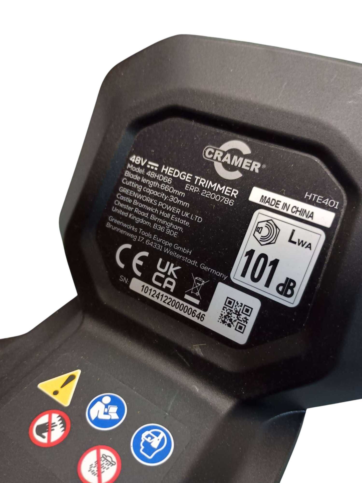 Nożyce Elektryczne Akumulatorowe 66CM CRAMER 48HD66