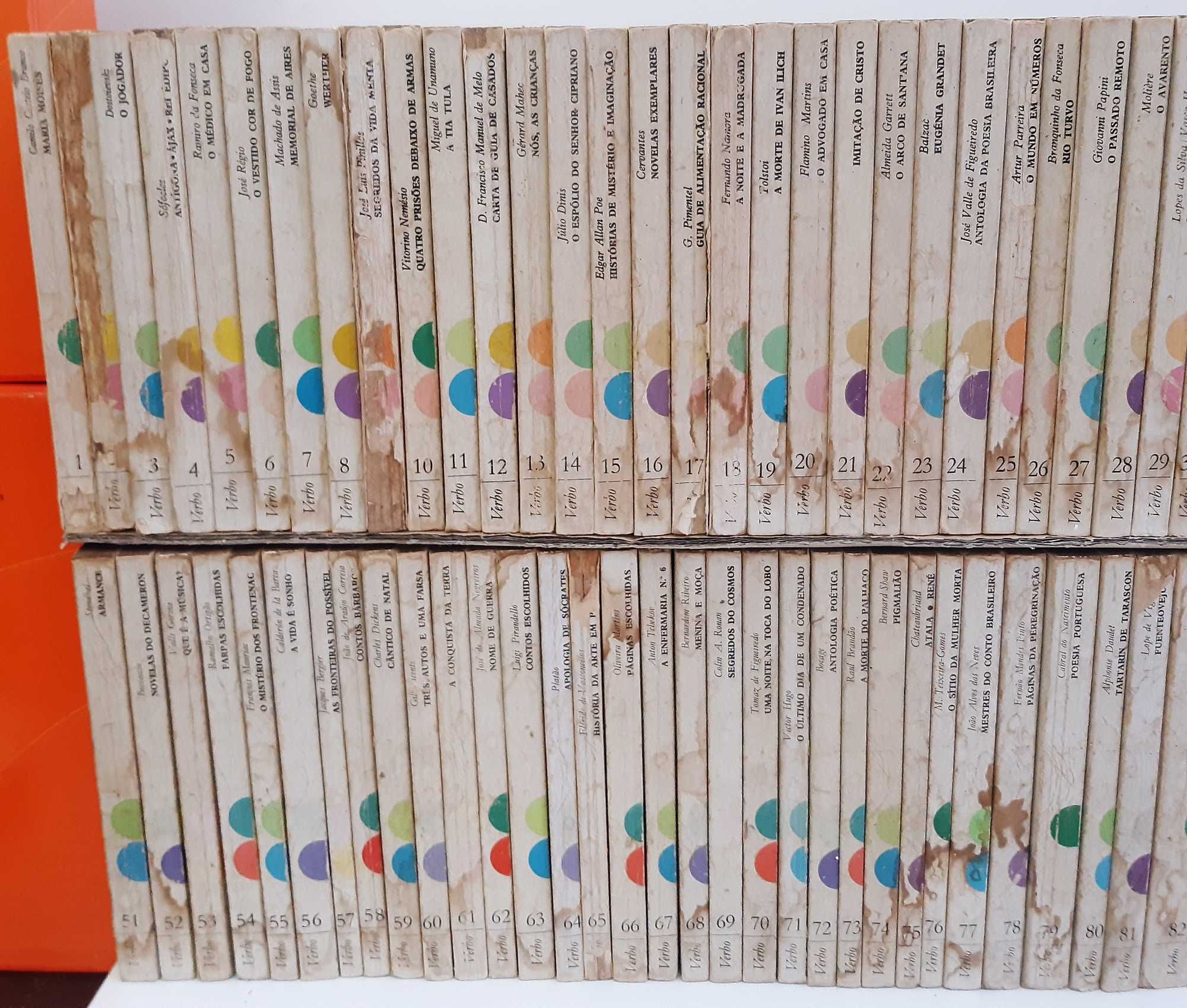 Colecção Completa 100 Livros RTP Biblioteca Básica Verbo Anos 70