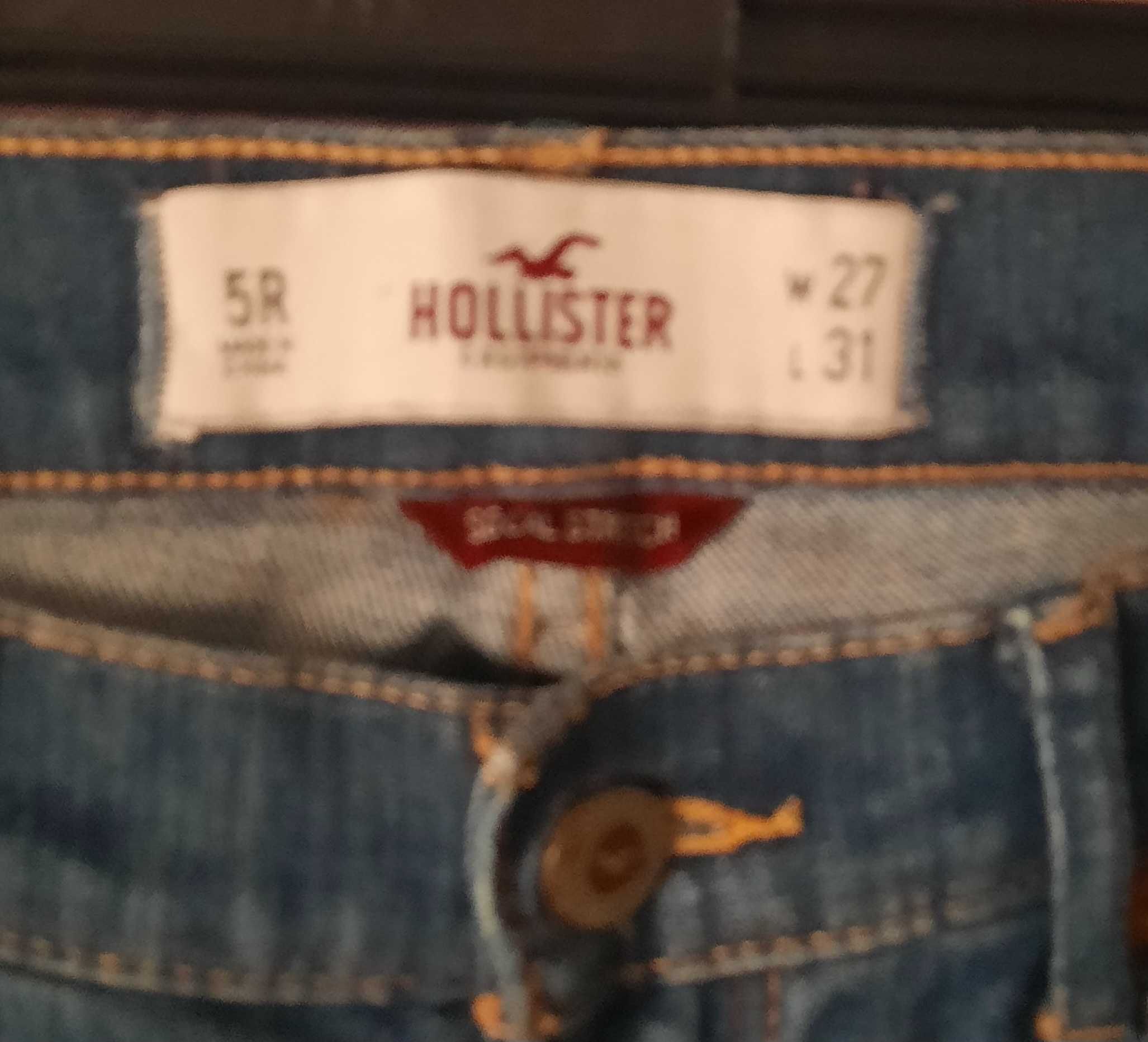 Jeansy z przetarciami, Hollister roz 27/31