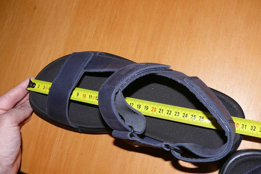 Sandały skórzane ECCO Flowt M 46 EU 29,5 CM granatowe