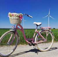 Różowy rower damski